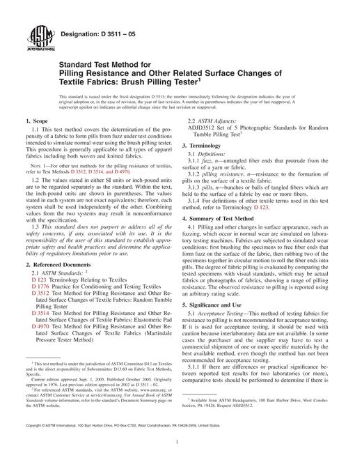 ASTM D3511-05