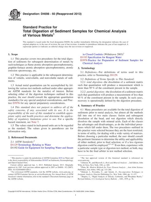 ASTM D4698-92(2013)